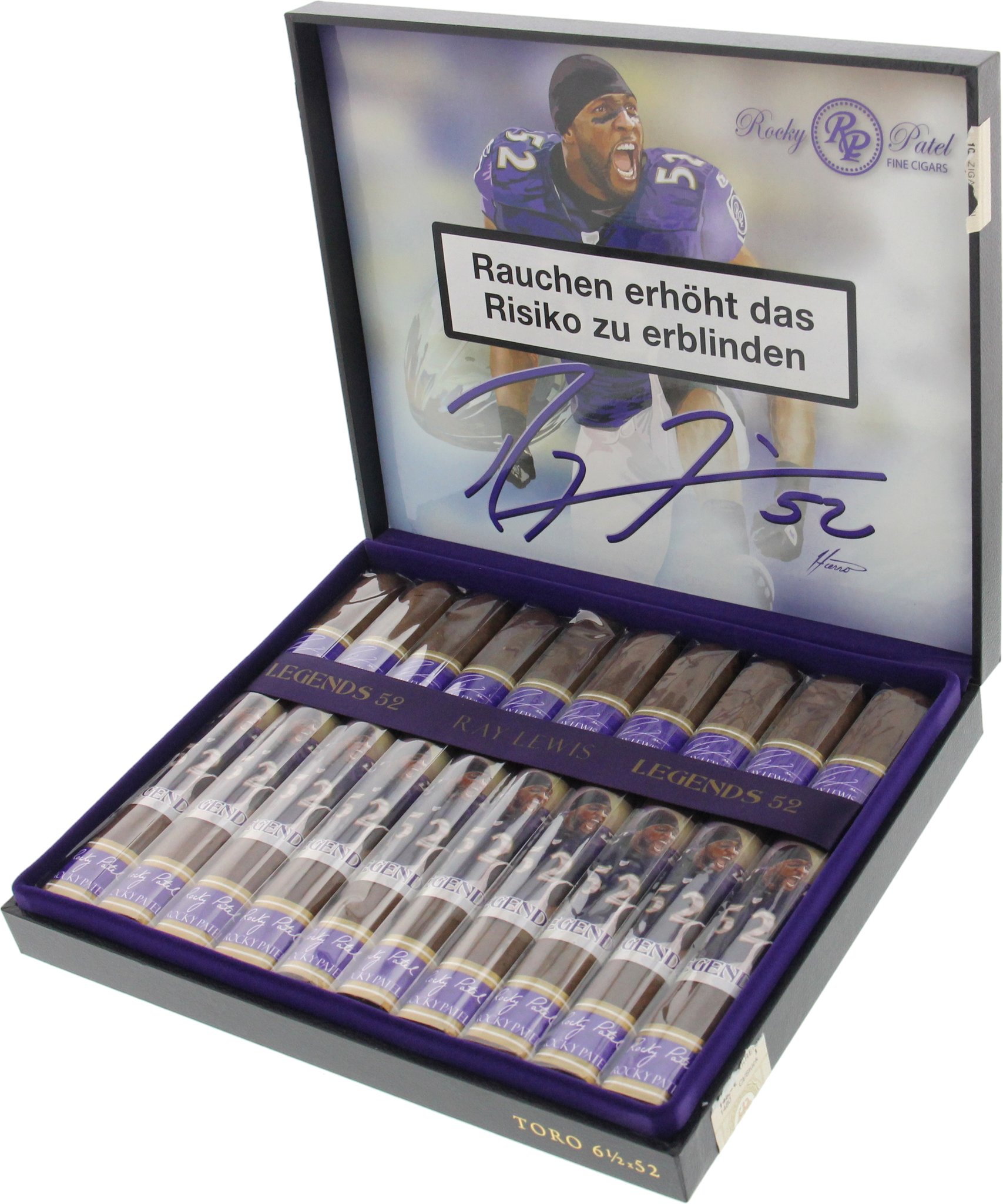 Rocky Patel Limited Editions Ray Lewis Legends 52 Kiste offen