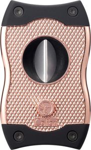 Colibri Cigarrenabschneider "SV-Cut" rosegold/schwarz gerader Schnitt 27mm/ Kerbschnitt 24mm