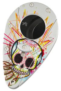 Xikar Cutter Xi1 Las Calacas Day of the Dead Silver Skull 2