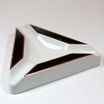 Cigarselect Keramikascher Dreieck Weiß-Gold