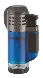 Xikar Tech Lighter Triple Jetflame blau