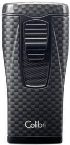 Colibri Cigarren-Feuerzeug "Monaco II" Carbondesign schwarz